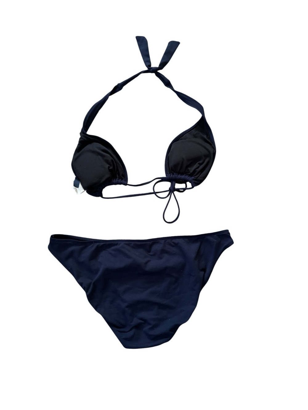 Polo Ralph Lauren Embroidered Pony Bikini Set Navy Blue Size L - Picture 5 of 7